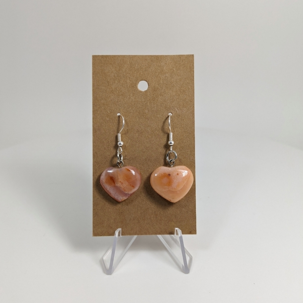 Carnelian Earrings, gemstone jewelry, vitality stone, gift idea